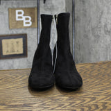 A New Day Womens Suede Block Heels Booties Boots 1669b251aab360 Black 7M