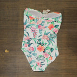 Tommy Bahama Bandeau Tummy-Control One-Piece Swimsuit Tropi-calling White 10