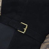 Style & Co Womens Kimmball Wide-Calf Over-The-Knee Boots Black 11M-WC