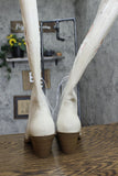 Universal Thread Womens Dixie Bone Floral Western Cowboy Boots Off White 12M
