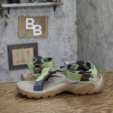 Teva 5 Universal Sport Adjustable Strappy Terrain Sandals Iguana Green Multi 10M