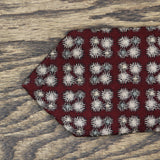 Artisphere Charles Vinson Mens 100% Silk 3 1/2" USA Made Necktie Maroon Red