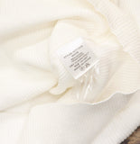 ASTR The Label Knit Palomar Asymmetrical Cutout Shoulder Sweater Top White S