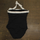 Lauren Ralph Lauren Womens Bel Air Shirred Halter One-Piece Swimsuit Black 14