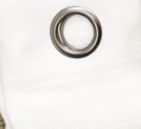 Regal Home Solid Grommet Top Light-Filtering Single Curtain Panel White 38x63