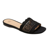 Wild Fable Ciao Josephina Lace Slide Sandals 92611858 Black 6.5M