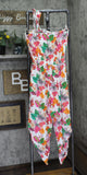 Bar III Bermuda Babe Printed Cover Up One-Shoulder Jumpsuit White Multi XS