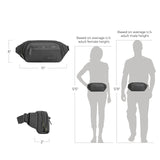Travelon Anti-Theft Metro Waist Fanny Pack 43418-51T Gray Heather One Size