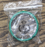 Premier Design Embellished Filigree Bangle Bracelet Green 3"
