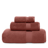 Hudson Park Luxe Turkish Cotton Hand Towel HPFTURH Sienna Red Brown 20x30