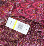 Prelude Womens Knit Bell-Sleeve Top Pink Peacock M