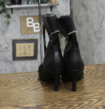 A New Day Womens Mickey Point Toe Moto Ankle Boots 90974111 Black 6.5M