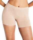 State Of Day Womens Seamless Slip High Cut Boyshorts Light Beige Brown XS