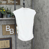 Calvin Klein Women's X-Fit Sleeveless Mock Neck Top O27TN12A Cream Off White L