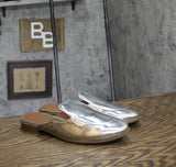 Aerosoles Womens Wilda Mule  Faux Leather WILDA Silver Mirror Gray 8M