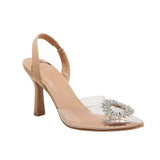 A New Day Women's Misty Slingback Heels 88870828 Clear Brown 8.5M