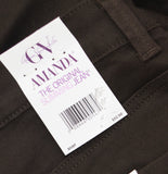 Gloria Vanderbilt Amanda Classic Straight Leg Jeans Coffee Roast Brown 20W