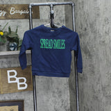 The Cuddle Collab X TGT Boys Spread Smiles Crewneck Sweatshirt Navy Blue 4T