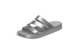Crocs Womens Getaway Platform Strappy Sandals 211659 Silver Gray 11M