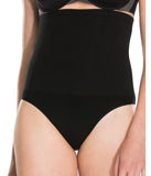 Assets By Spanx Womens Remarkable Results High-Waist Control Briefs Very Black S