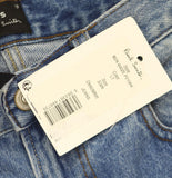 PS Paul Smith Mens Relaxed Fit Zip Fly Jeans Light Base Blue 33R