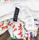 Lauren Ralph Lauren Cutout Bandeau One-Piece Swimsuit Fleurette White Multi 10