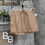 State Of Day 2-Pc. Sleeveless Pajama Set Linen Blend Natural Umber Brown M