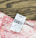 Poupette St. Barth Woven Floral Ciao Mini Dress WCIS25NBLZP Pink Lazuili XS