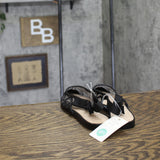A New Day Womens London Lace Sling Back Bow Flats 94303526 Black 8.5M
