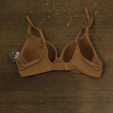 Auden Womens Luxe Stretch Comfort Wire Demi Bra 94266698 Caramel Brown 34A
