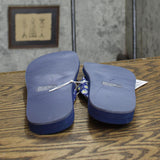 So Bloomfield Women's Thong Sandals BLOOMFIELDNAVYDAISY Blue 8M