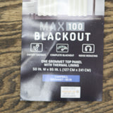 Max Blackout Campbell Grommet Blackout Single Curtain Panel Gray 50x95