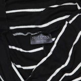 Hot Luxx Couture Maxi Skirt Knit Pull On Dress Black / White See Measurements
