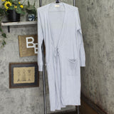 State Of Day Womens Long Knit Layering Robe 100180152MS Gray Heather S