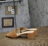 Stuart Weitzman Womens Cayman Block Heel Sandal SE013 Tan Brown 7B