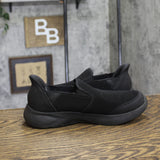 S Sport by Skechers Mens Pull On Hands Free Low Top Sneakers Black 8