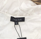 Arna York Plus Size Linen Blend Tunic Top Sand Print Brown Multi 22W / 24W