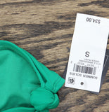 Bar III Womens Summer Solids Side-Knot Hipster Bikini Bottoms Green Rush S