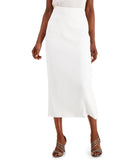 Kasper Women's Stretch Crepe Column Skirt 10551766 Vanilla Ice White 12
