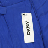 DKNY Womens Twill Tie-Front Pleate Lapis Blu 4 P4GKTX72 Lapis Blue 4