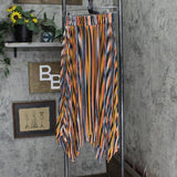 Nine West Womens Pleated Woven Asymmetrical Skirt 165f6f6b231144 Multicolor S