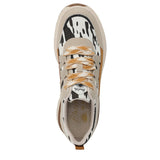 Blowfish Malibu Platform Sneaker with Chunky Sole Tan / Gold Multi Suede 6.0 M