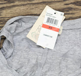 Pink Rose Juniors Side-Slit Handkerchief-Hem Tank Top Gray XS