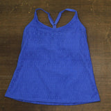 Island Escape Womens Crochet Underwire Tankini Top N760163 Blue 6