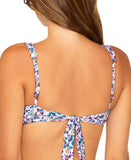 Raisins Juniors Beachy Printed Bralette Bikini Top N711109 Purple Multi S