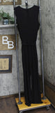 Ny Collection Womens Petites Matte Jersey V-Neck Jumpsuit YQIU0004 Black PXL