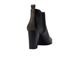 Michael Michael Kors Ankle Heeled Bootie with Block Heel Black Multi 9.5M