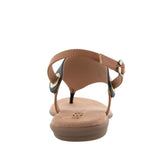 Aerosoles Womens Flat Slingback Thong Sandal Black Combo 10M
