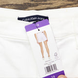 Calvin Klein Jeans Womens Denim Jean Shorts 1751595 White 14