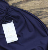 Anne Cole High-Waist Shirred Bikini Bottom Navy Blue 18W